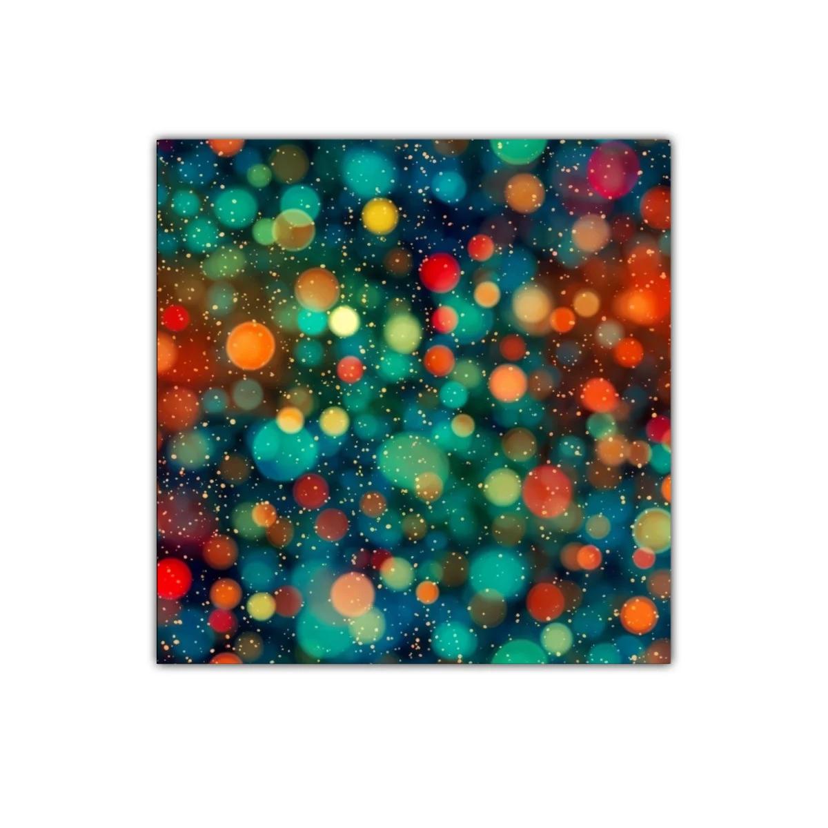 Cuadro abstracto con luces de colores brillantes y vibrantes