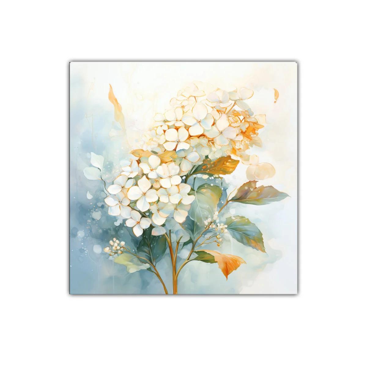 Cuadro decorativo con delicadas flores en tonos cálidos y suaves — imagen principal