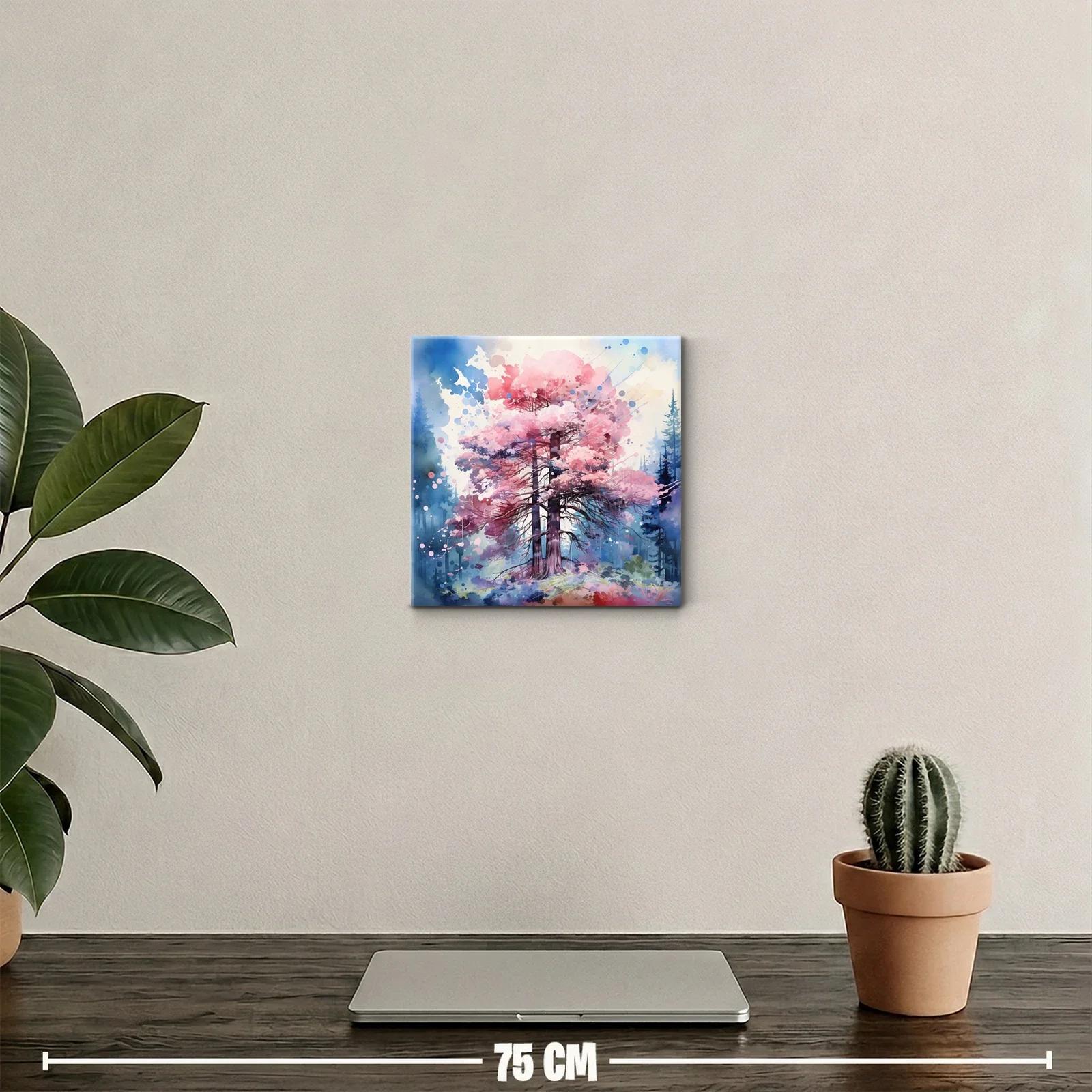 Árboles en flor con tonos suaves y atmósfera mágica — miniatura 2