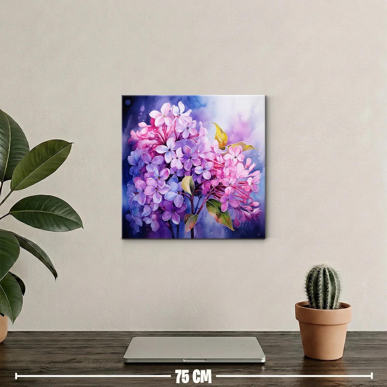 Delicado ramo de lilas en tonos violetas y rosas — miniatura 2