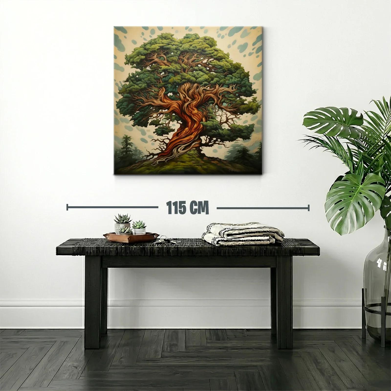 Árbol majestuoso con tronco en espiral y follaje verde intenso — miniatura 2