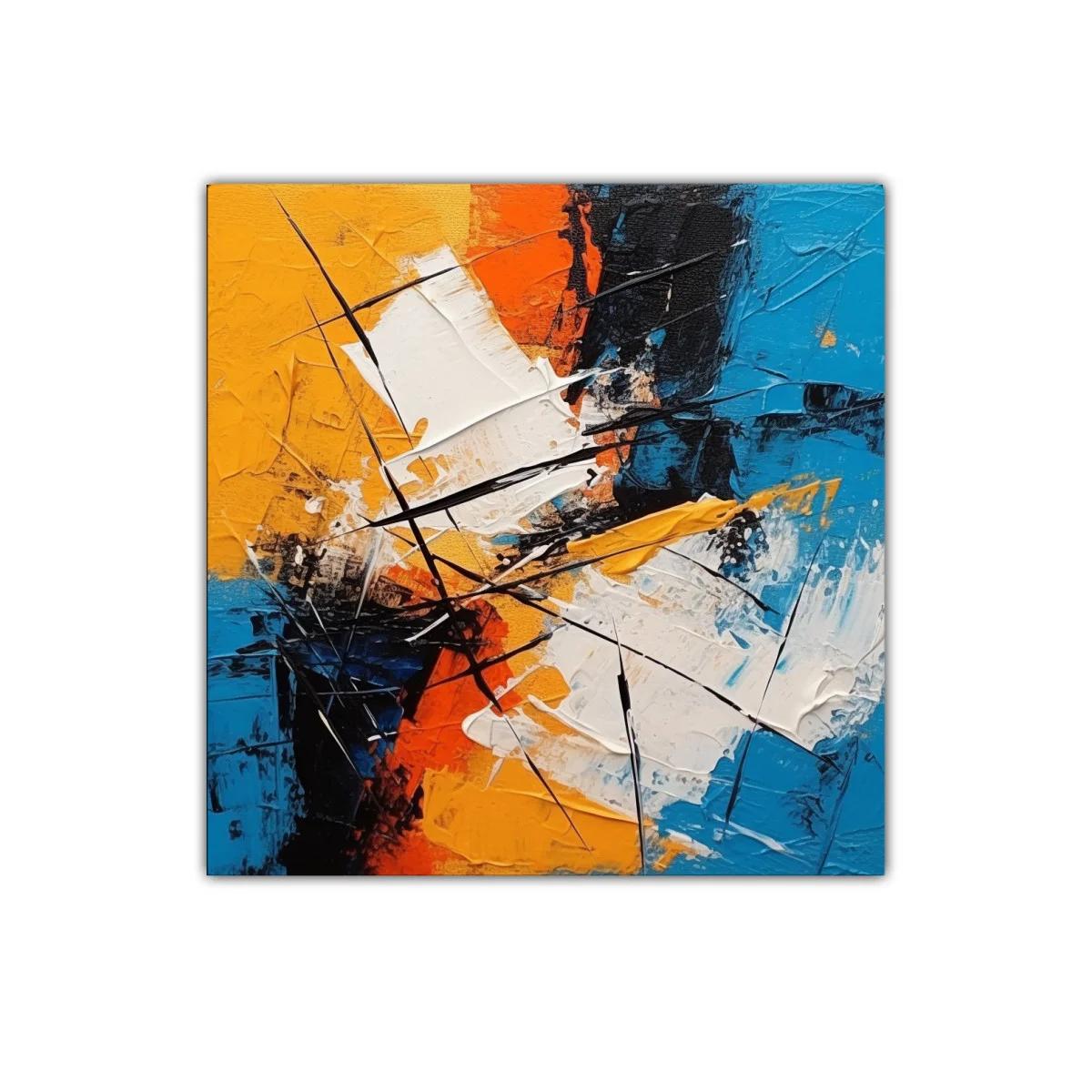 Composición abstracta vibrante con contrastes intensos — imagen principal