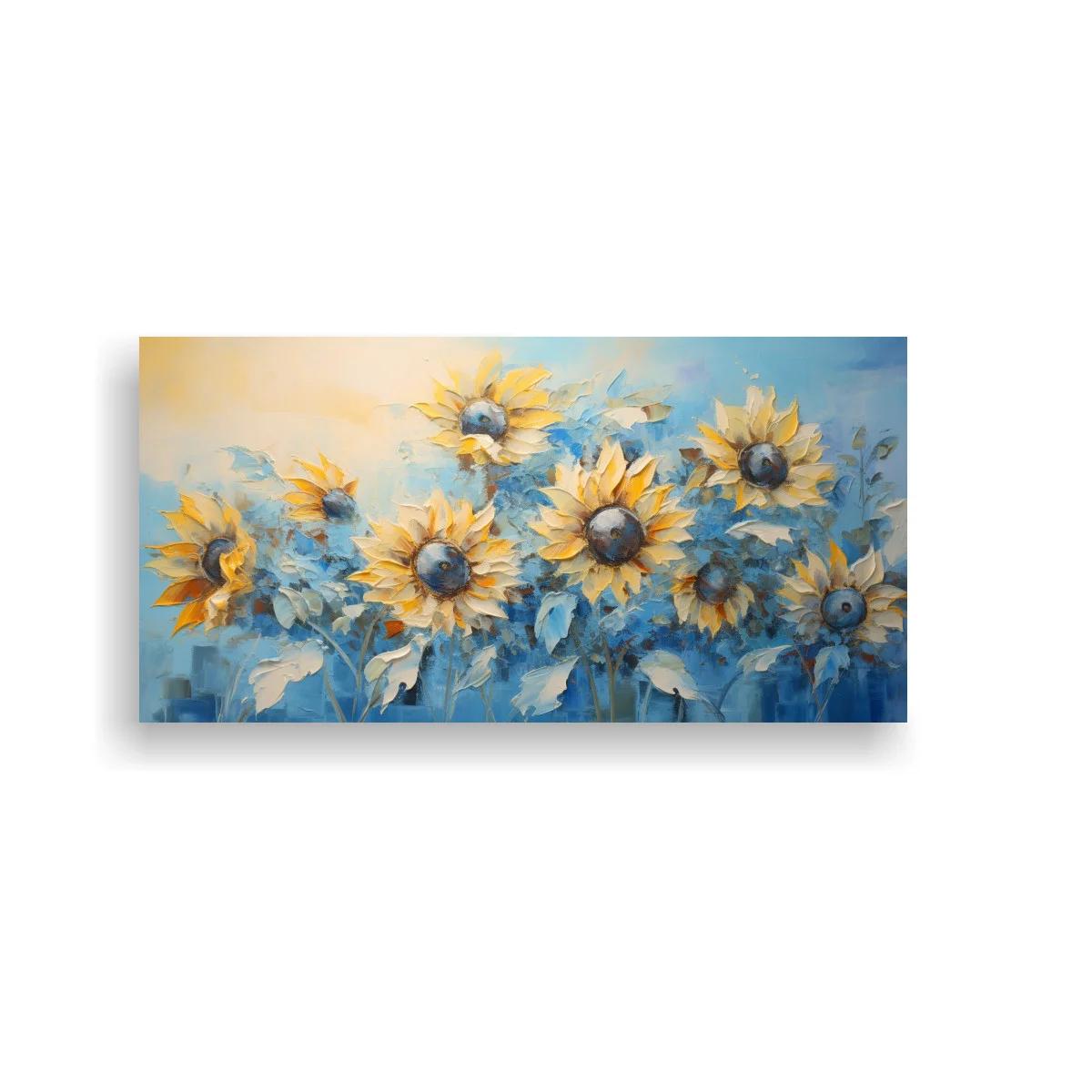 Cuadro girasoles en arreglo horizontal — imagen principal