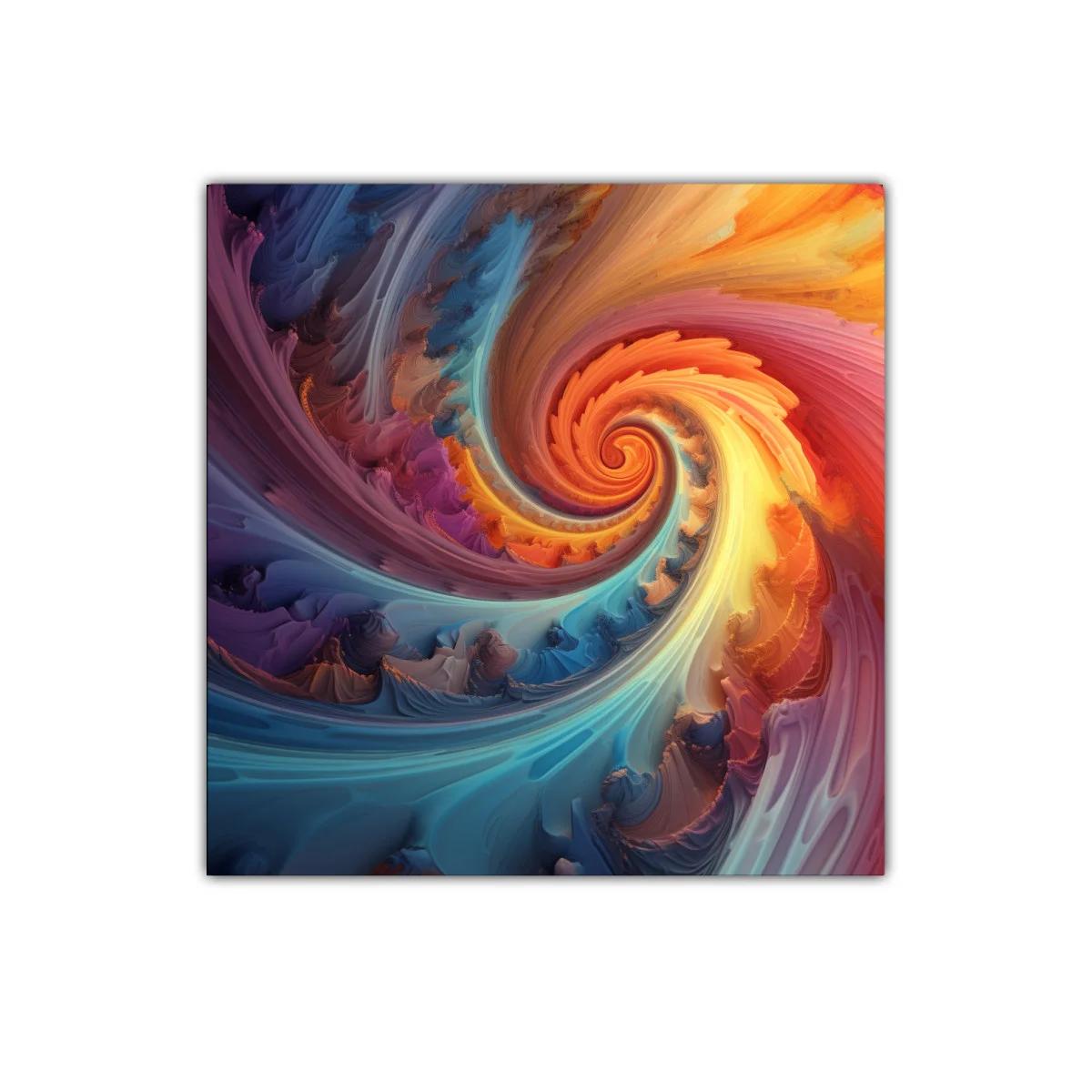 Remolino de colores vibrantes que dinamiza cualquier espacio