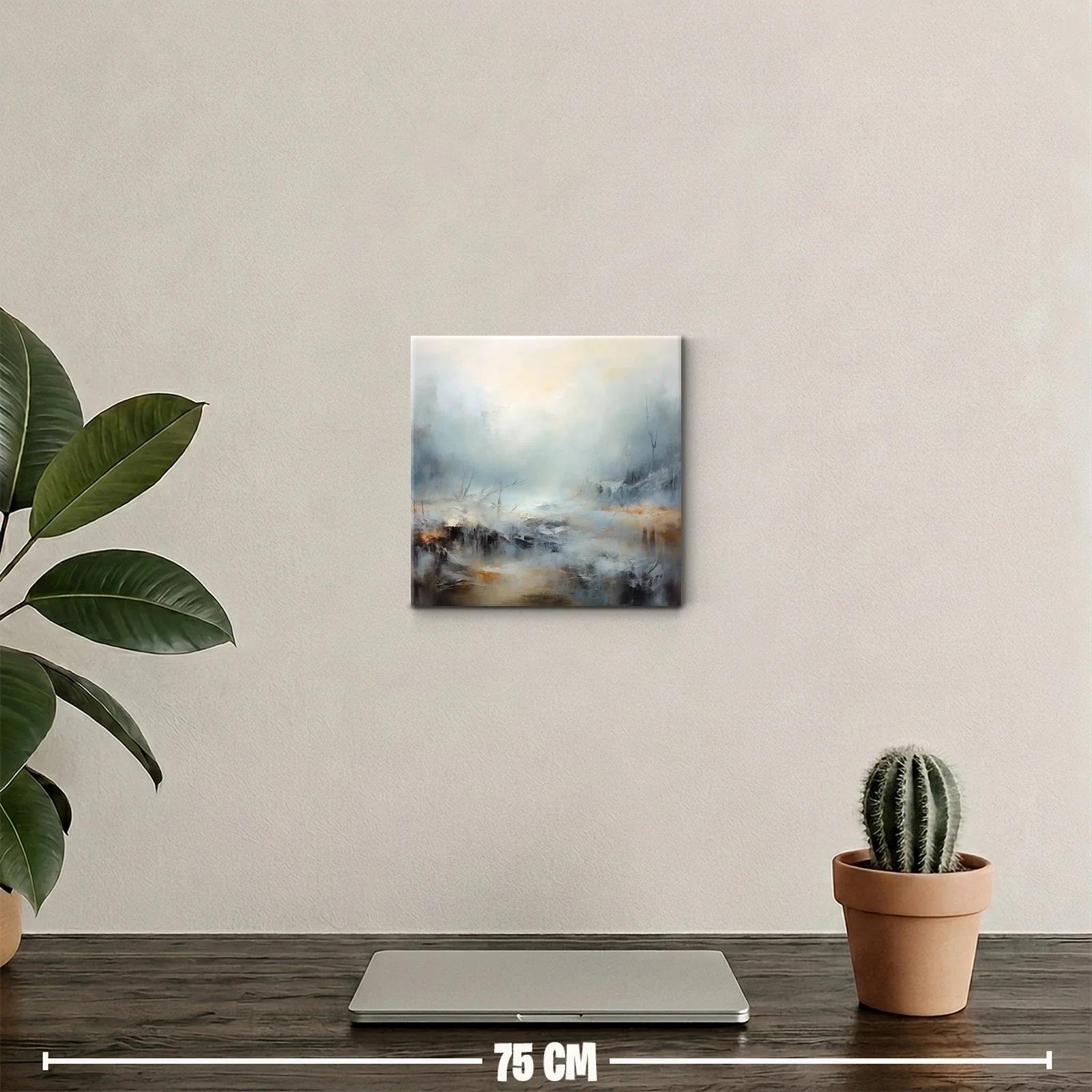 Paisaje nebuloso con tonos suaves y cálidos — miniatura 2