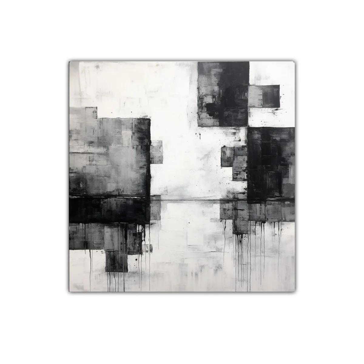 Composición abstracta en tonos grises y negros — imagen principal