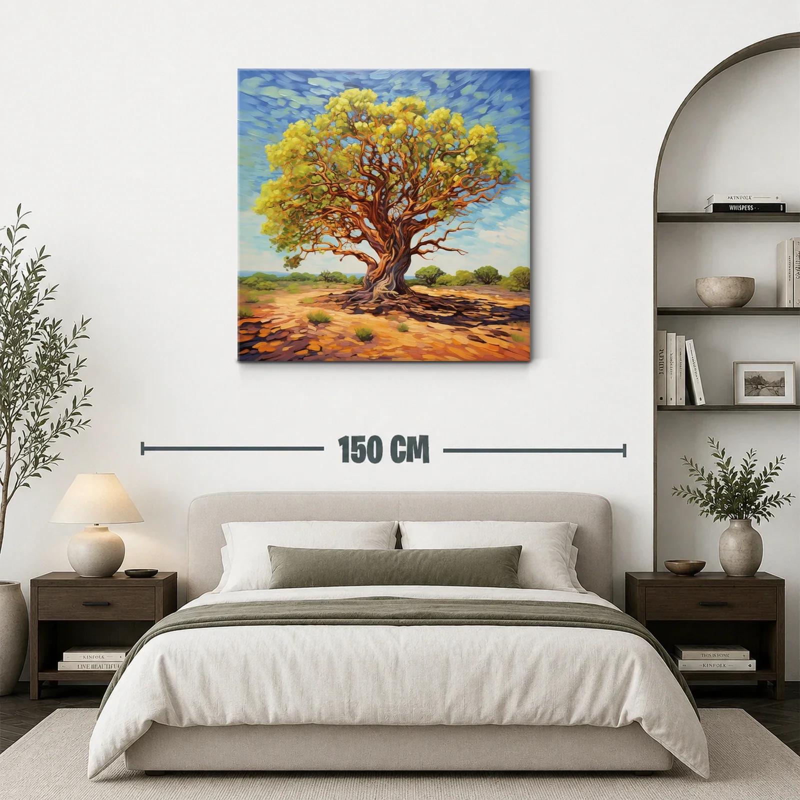 Árbol majestuoso bajo cielo azul en paisaje soleado — miniatura 3