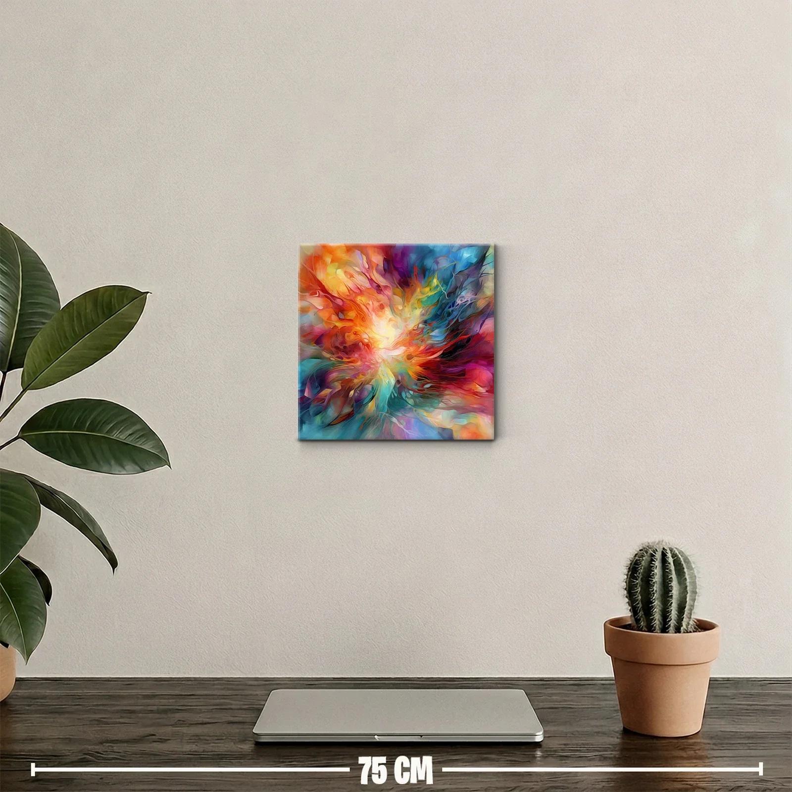 Estallido de colores en pintura abstracta vibrante — miniatura 2