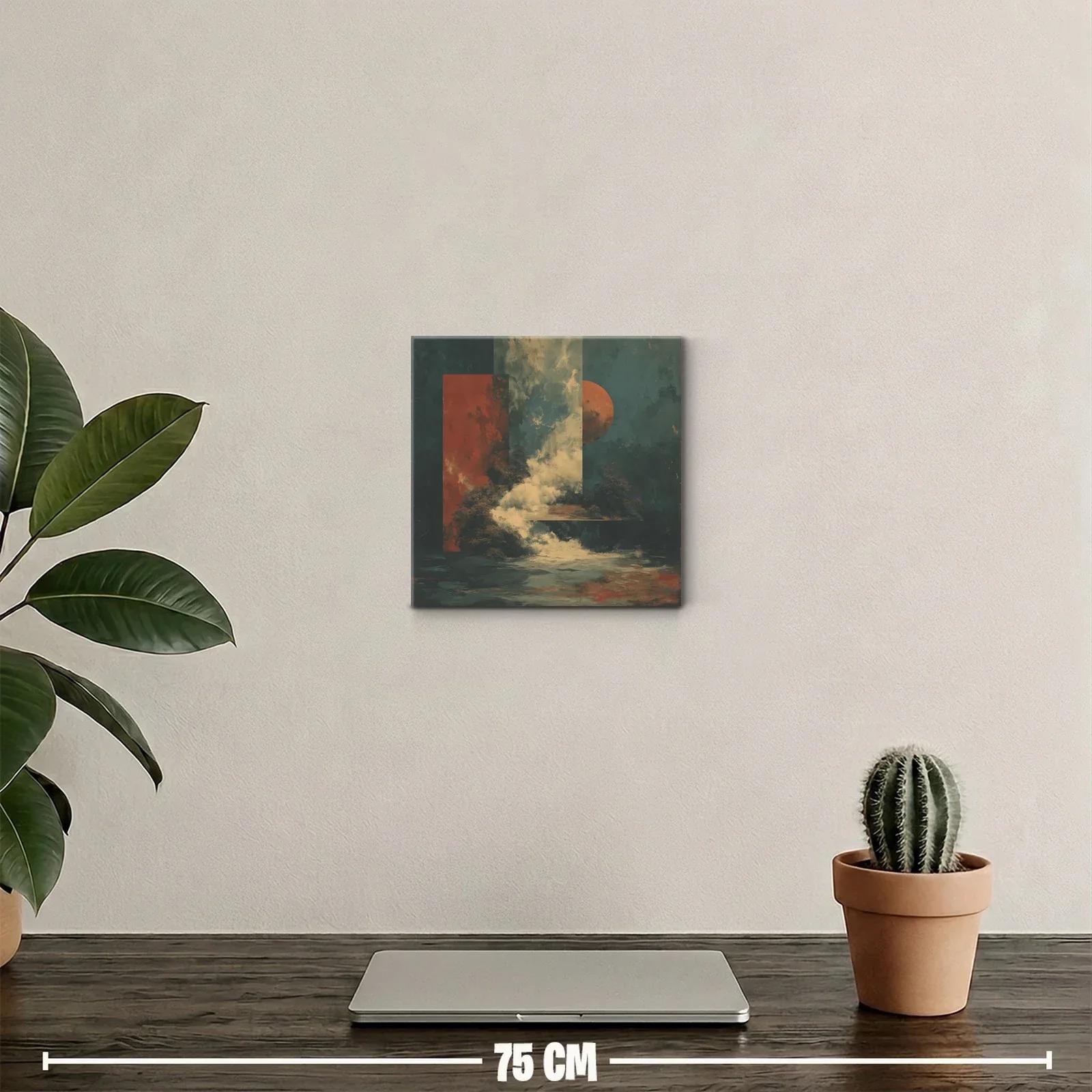 Composición abstracta con atmósfera nebulosa y tonos cálidos — miniatura 2