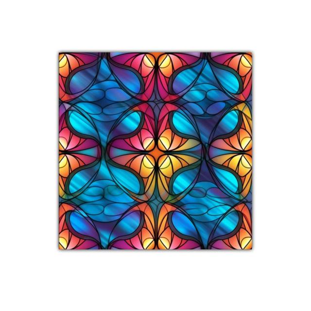 Cuadro decorativo con patrón abstracto y vibrante colorido