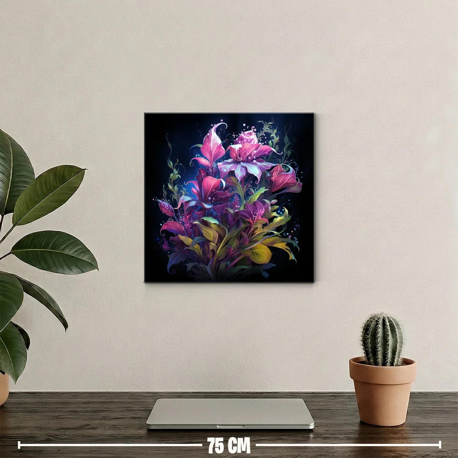 Exuberante composición floral vibrante en tonos intensos — miniatura 2