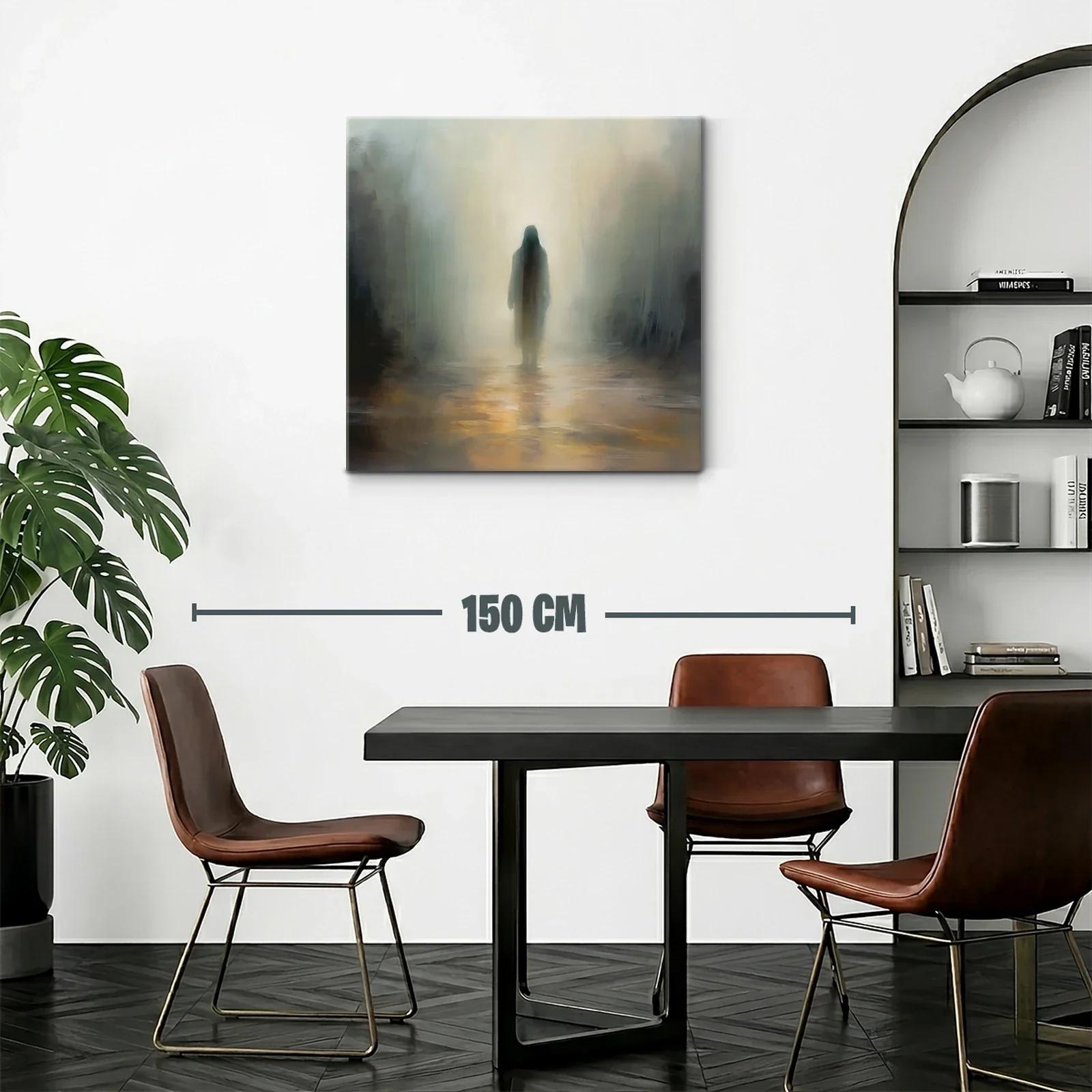 Escena etérea con figura solitaria en ambiente brumoso — miniatura 2