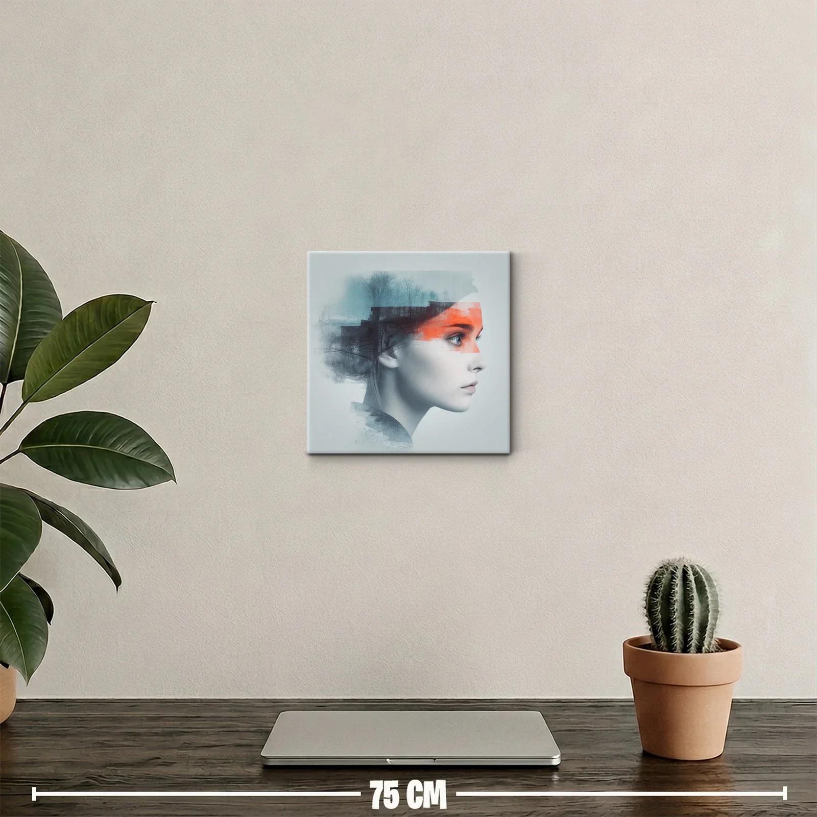 Retrato conceptual femenino con toques urbanos y naturaleza — miniatura 2