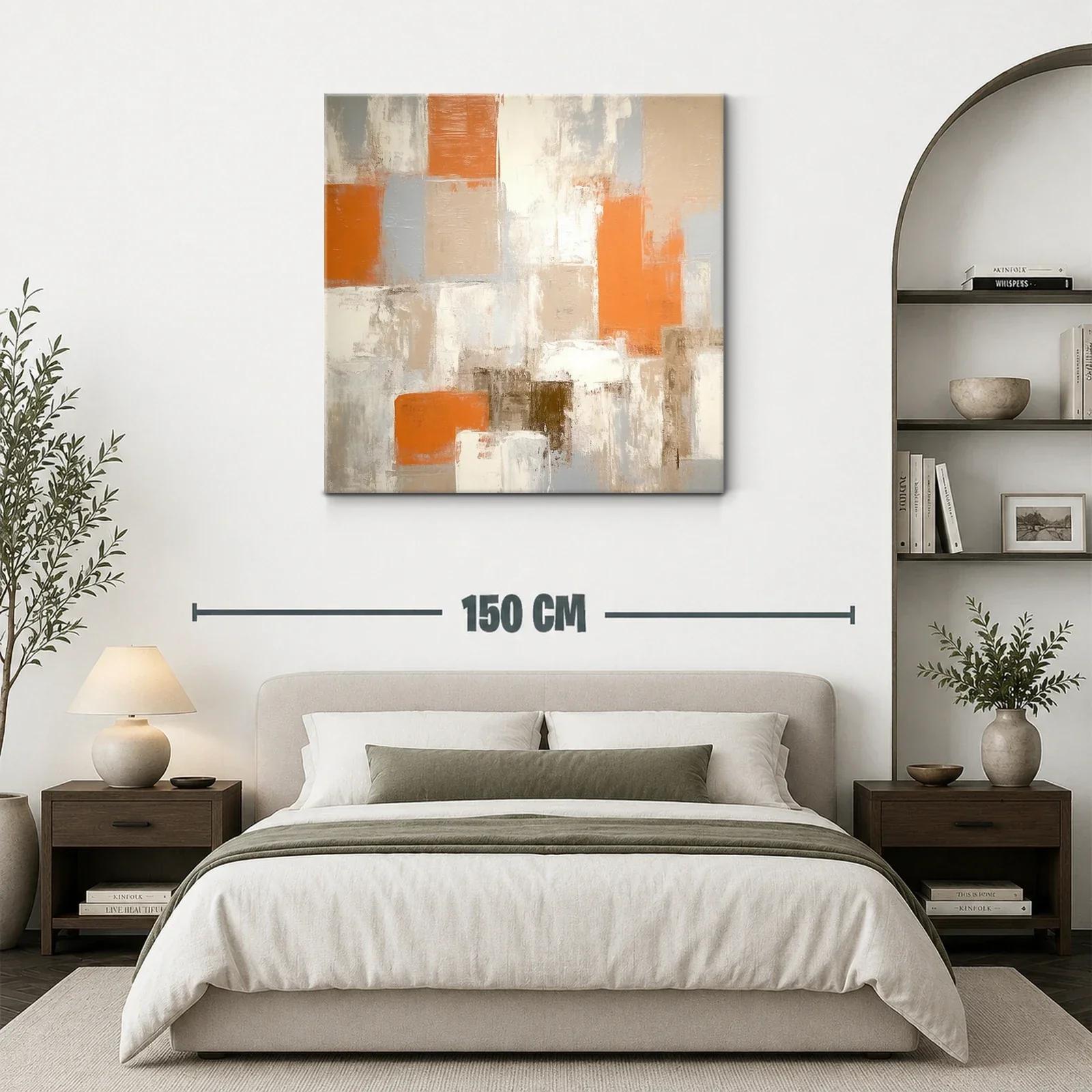 Composición Abstracta con Tonos Cálidos y Neutros — miniatura 3