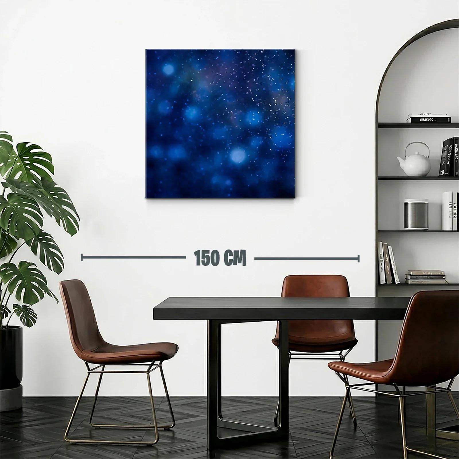 Abstracción cósmica en tonos azules brillantes — miniatura 2