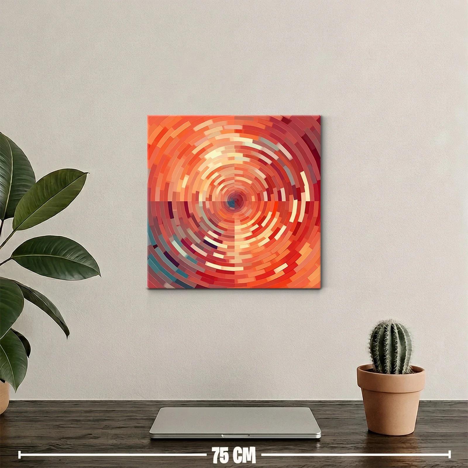 Composición circular con tonos cálidos y vibrantes — miniatura 2
