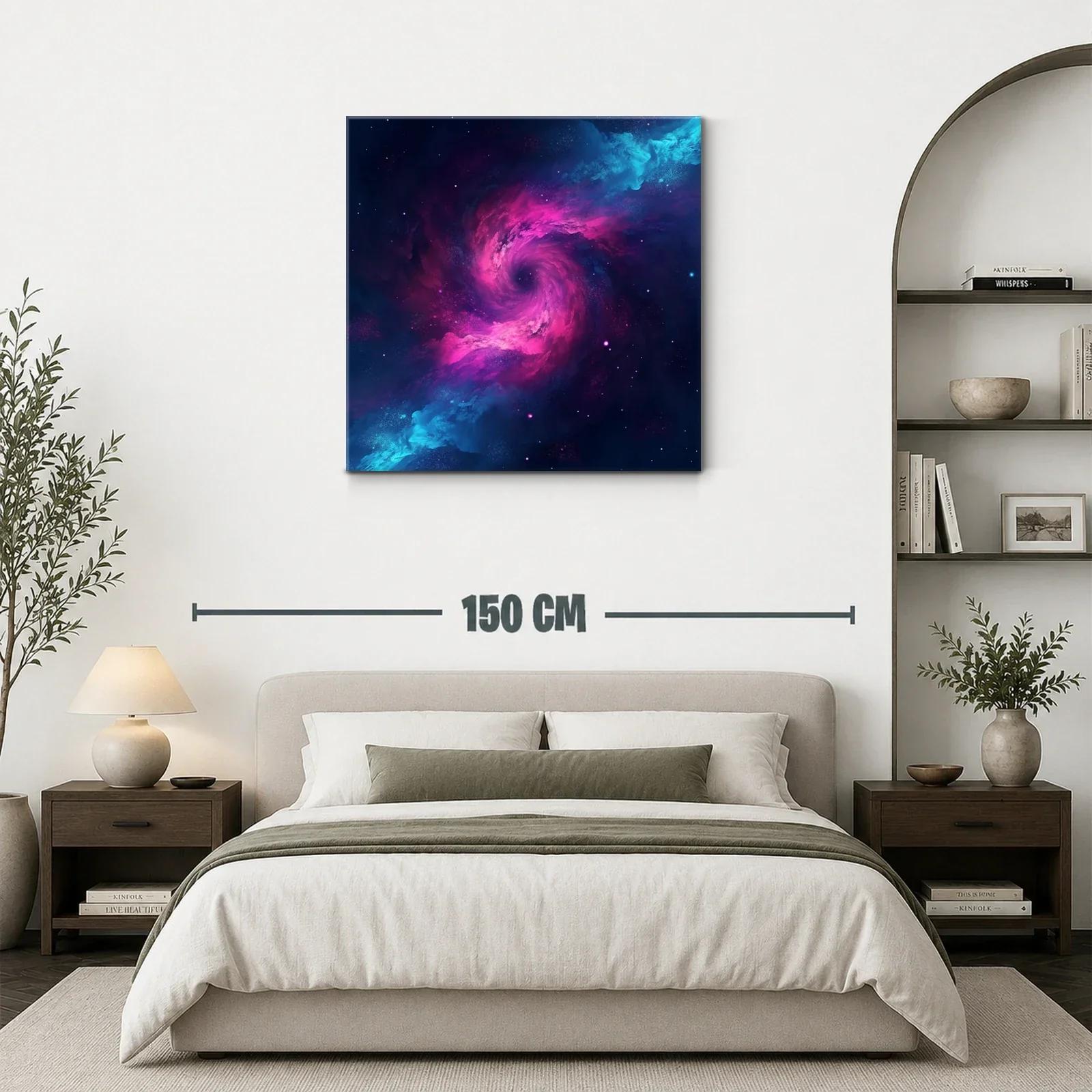 Explosión Cósmica en Tonos Vivos de Azul y Rosa — miniatura 3