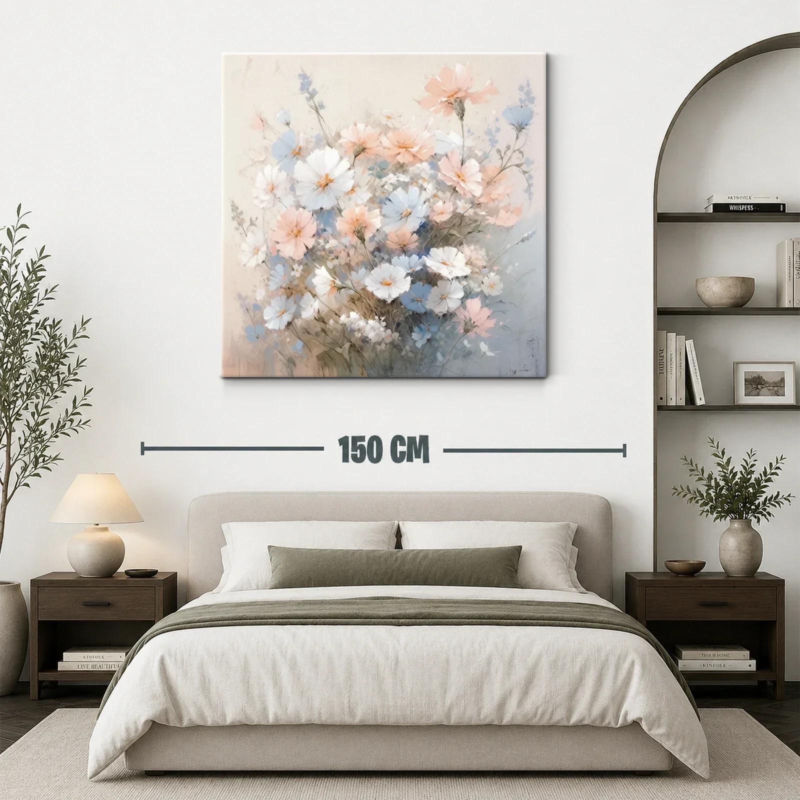 Ramillete delicado de flores en tonos pastel suaves — miniatura 3