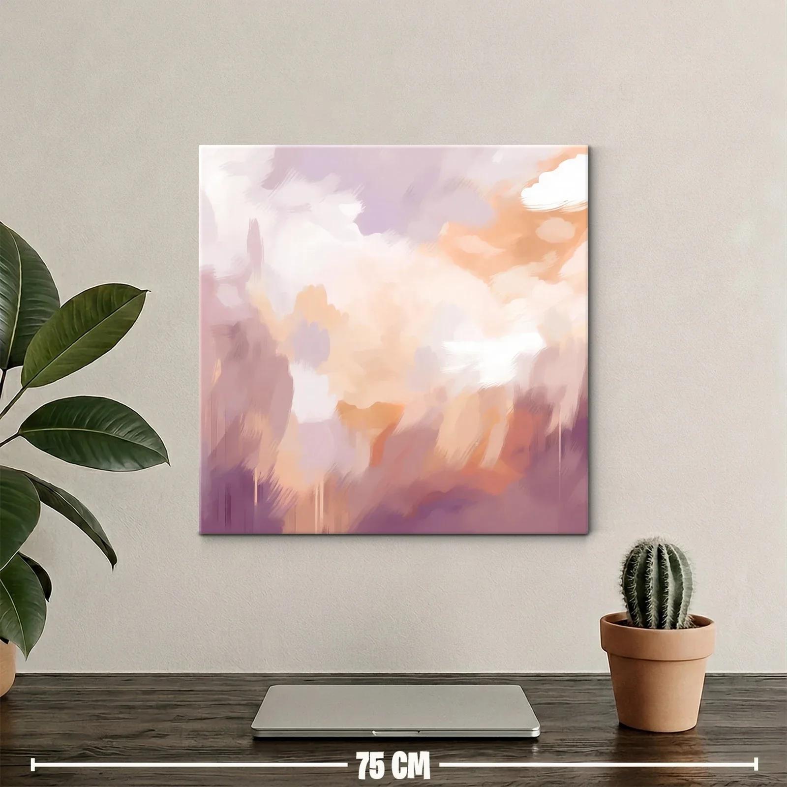 Cuadro abstracto en tonos cálidos para ambientes acogedores — miniatura 2