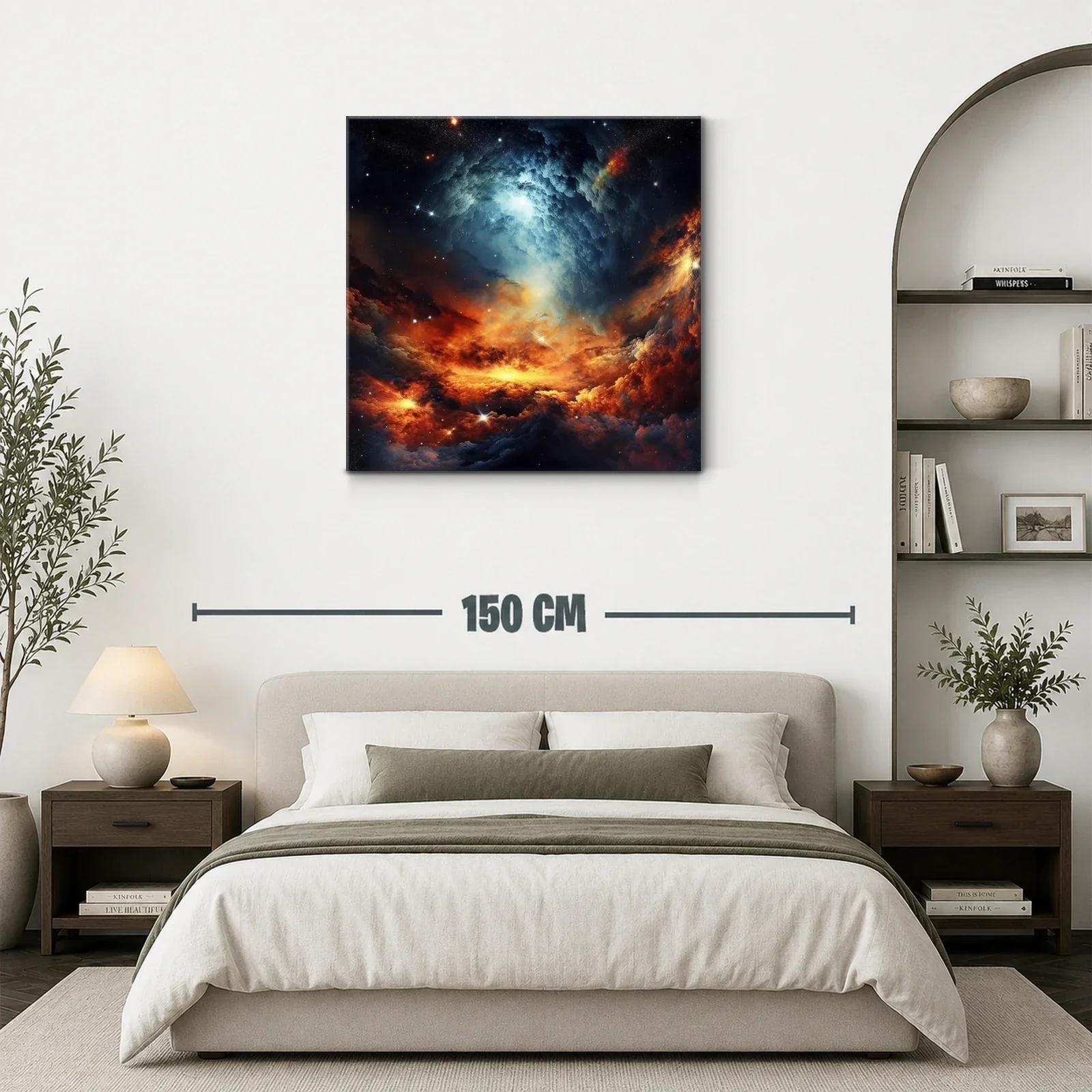Galaxia en Llamas con Espirales de Luz Brillante — miniatura 3