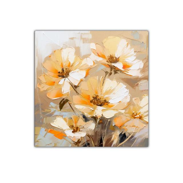 Flores luminosas en tonos cálidos y suaves