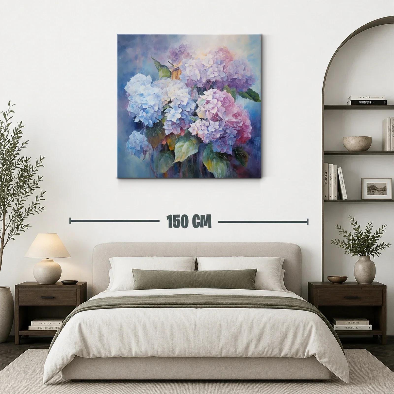Impresionante ramo de hortensias en tonos pastel delicados — miniatura 3