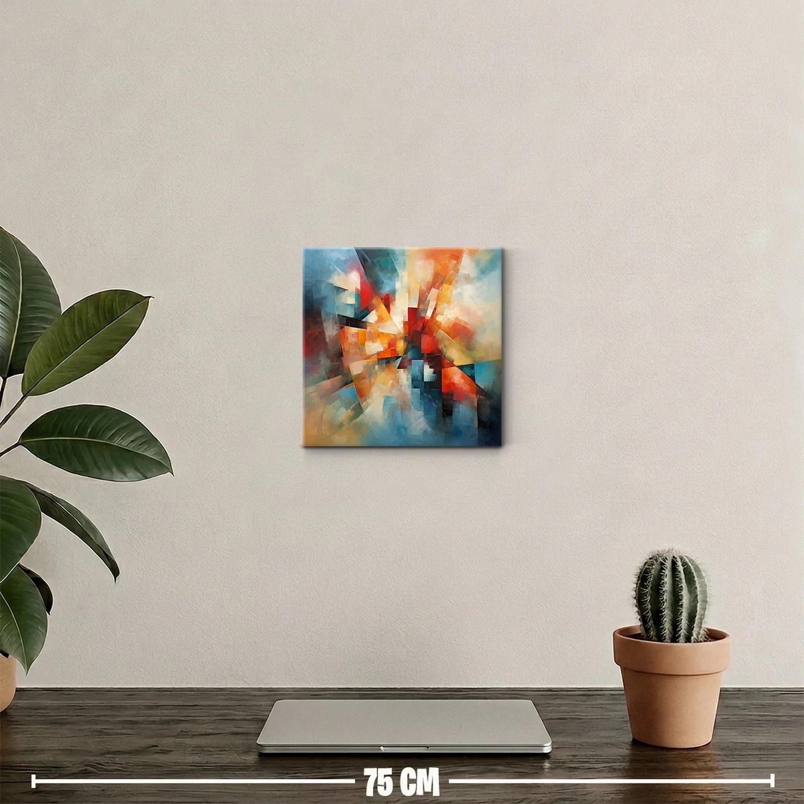 Composición abstracta con explosión de colores intensos y vibrantes — miniatura 2
