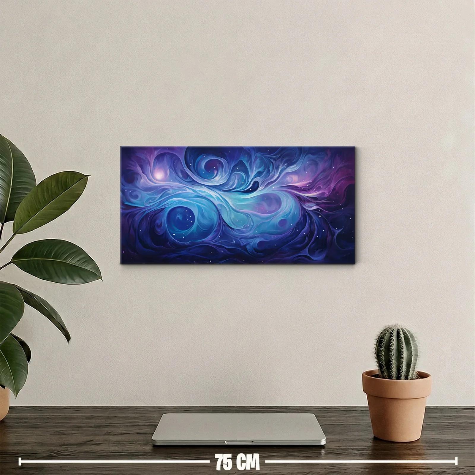 Cuadro nebulosa espiral con flujo curvo continuo — miniatura 2
