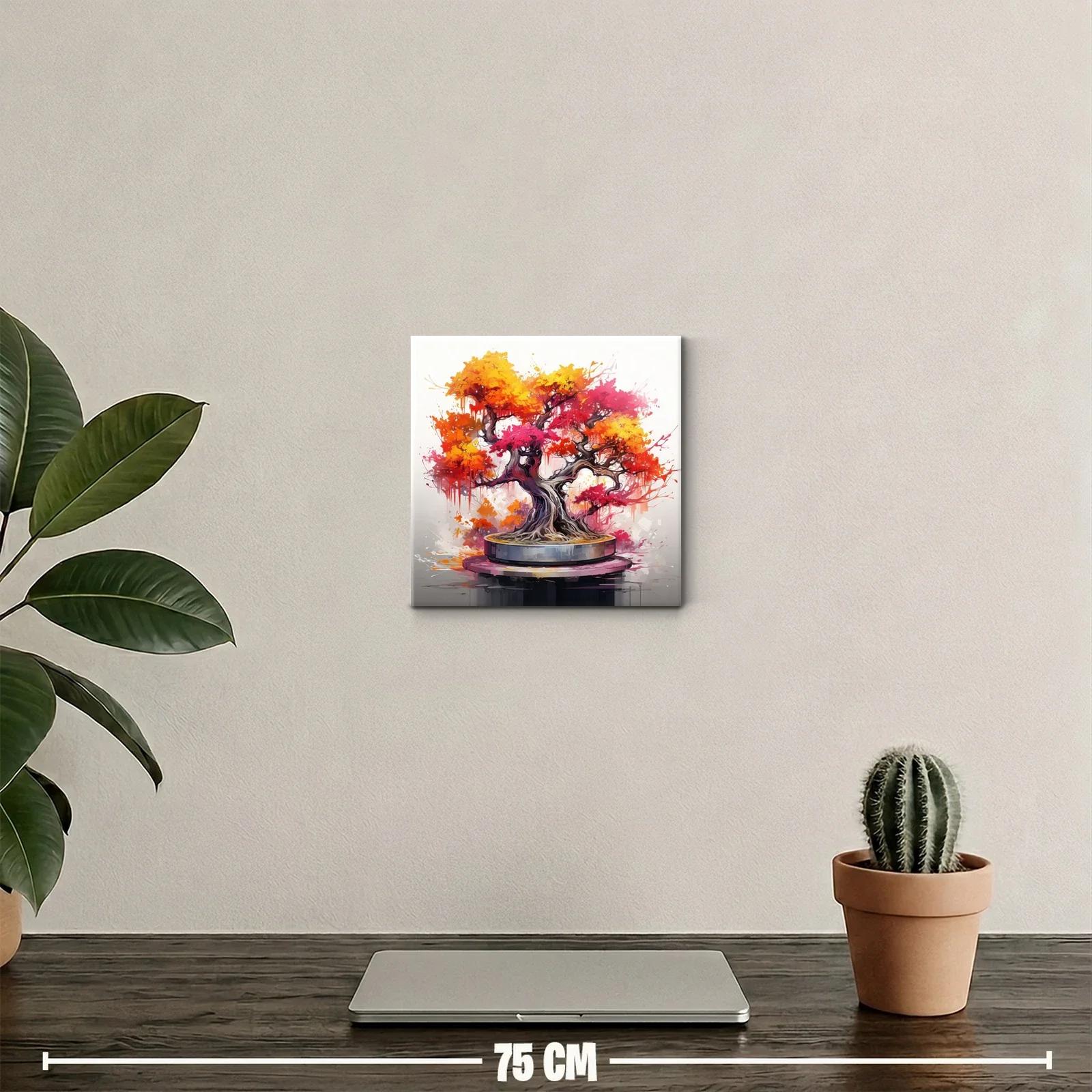 Árbol colorido con tonos cálidos y vibrantes — miniatura 2