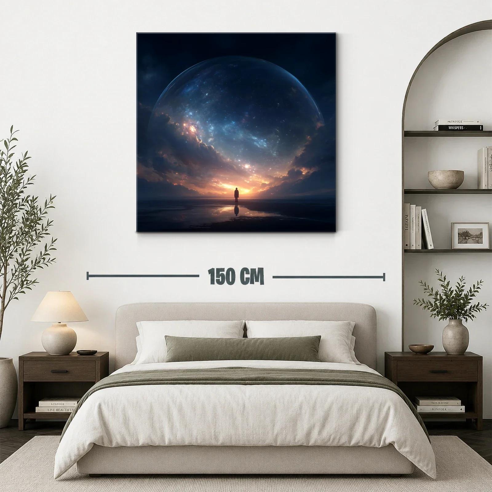 Silenciosa figura bajo un cielo estrellado majestuoso — miniatura 3