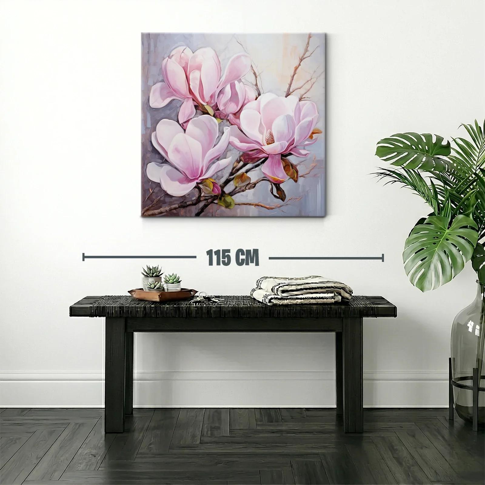 Delicadas flores de magnolia en tonos rosados y blancos — miniatura 2
