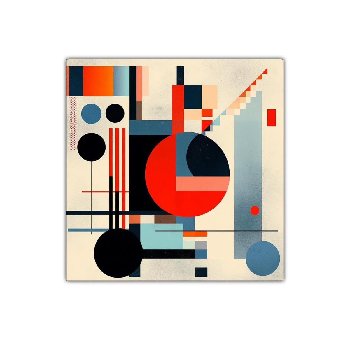 Composición geométrica vibrante con contrastes intensos — imagen principal