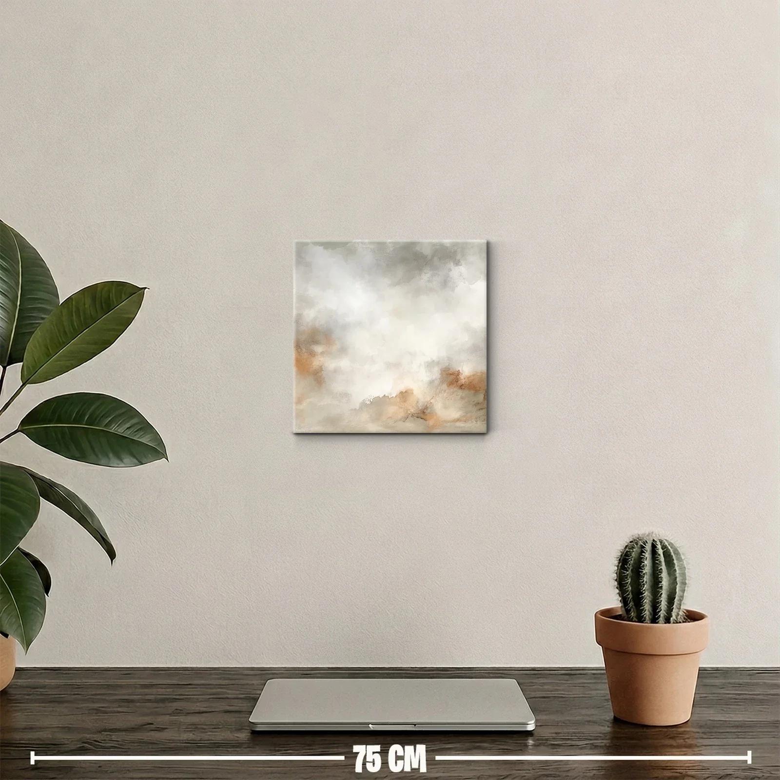 Cuadro decorativo de tonos neutros y cálidos para ambientes elegantes — miniatura 2