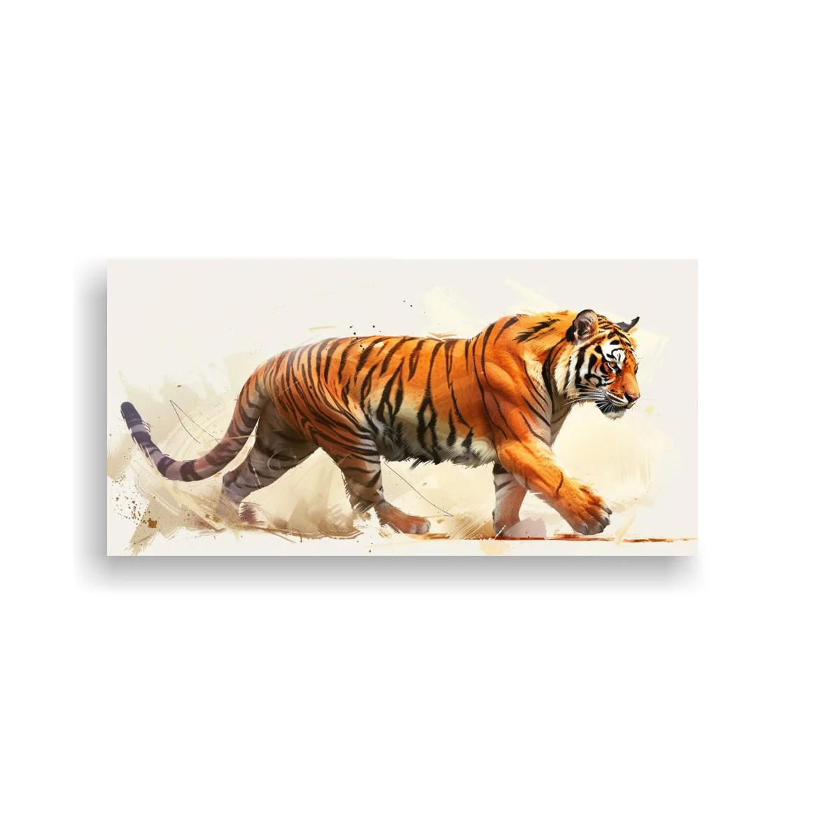 Cuadro tigre caminando con cola levantada — imagen principal