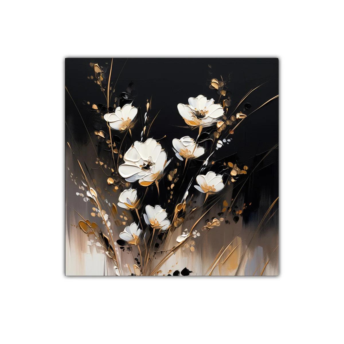 Elegancia floral en tonos neutros con toques dorados — imagen principal