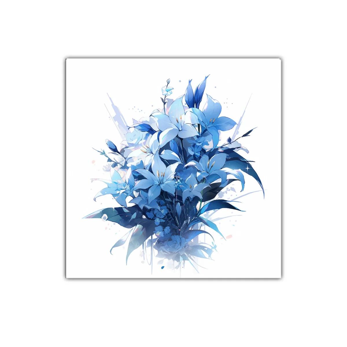 Ramo de flores azules que aporta frescura y serenidad