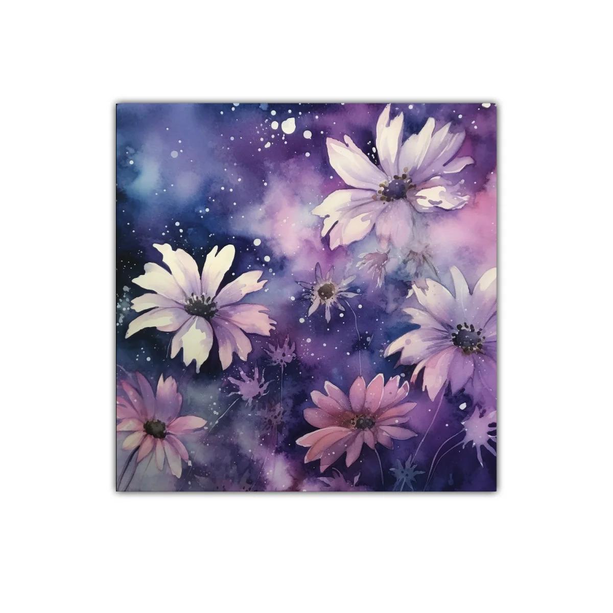 Floral onírico en tonos morados y lilas — imagen principal