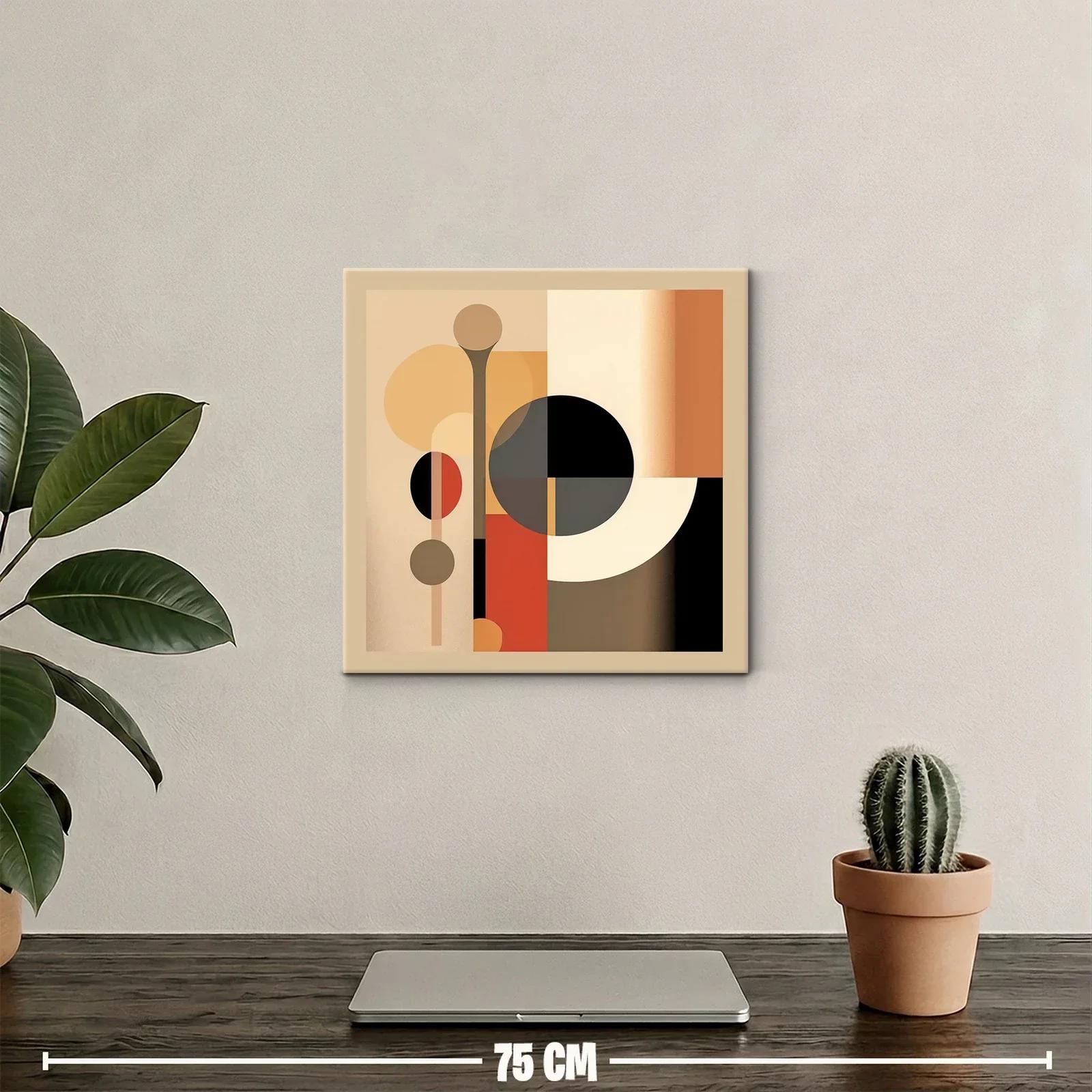 Composición geométrica en tonos cálidos y tierra — miniatura 2