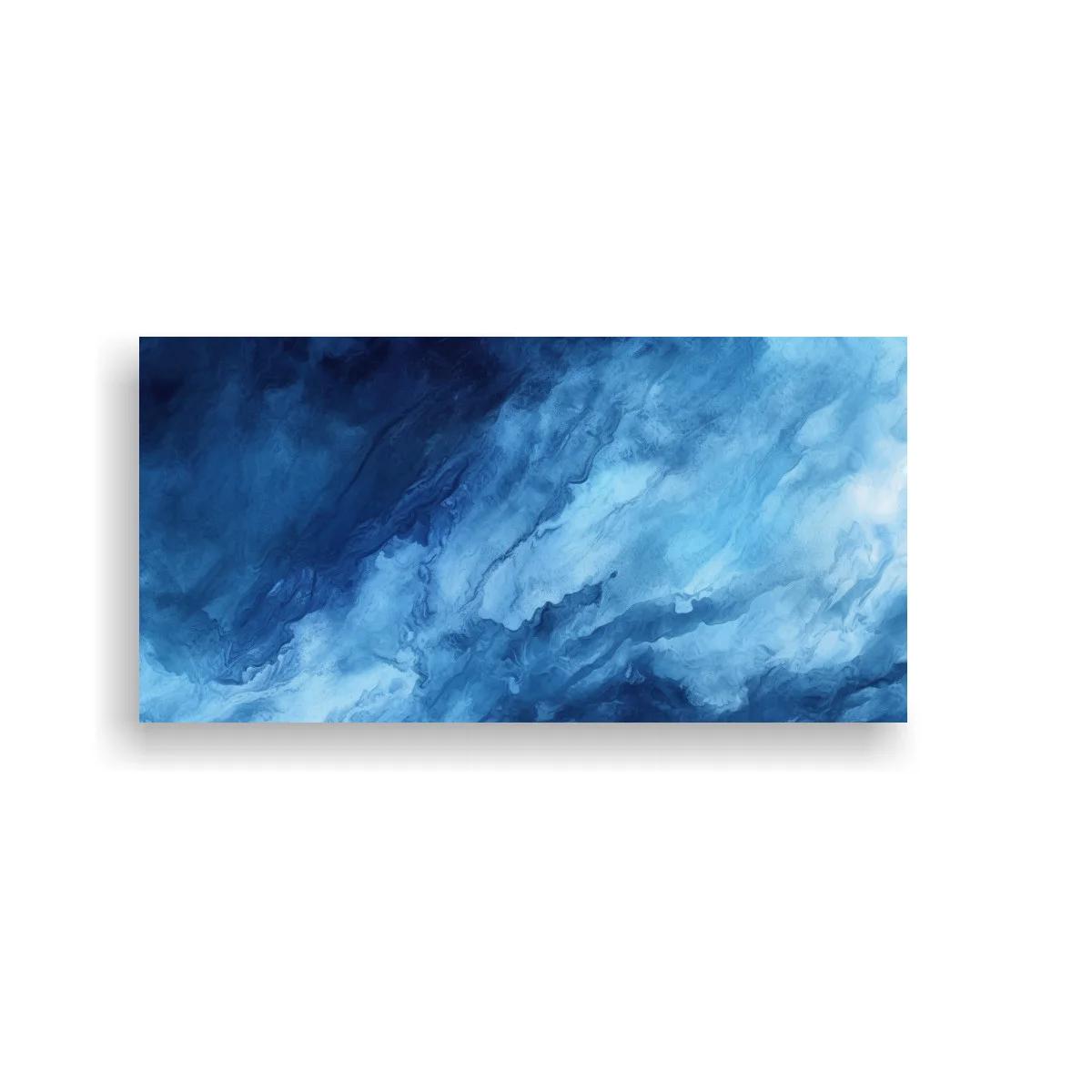 Cuadro nubes azules con pinceladas vaporosas