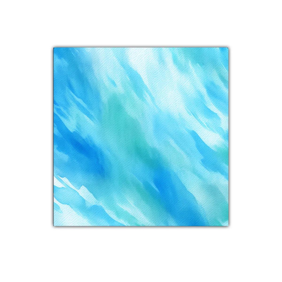 Cuadro abstracto en tonos azules para decoración contemporánea — imagen principal