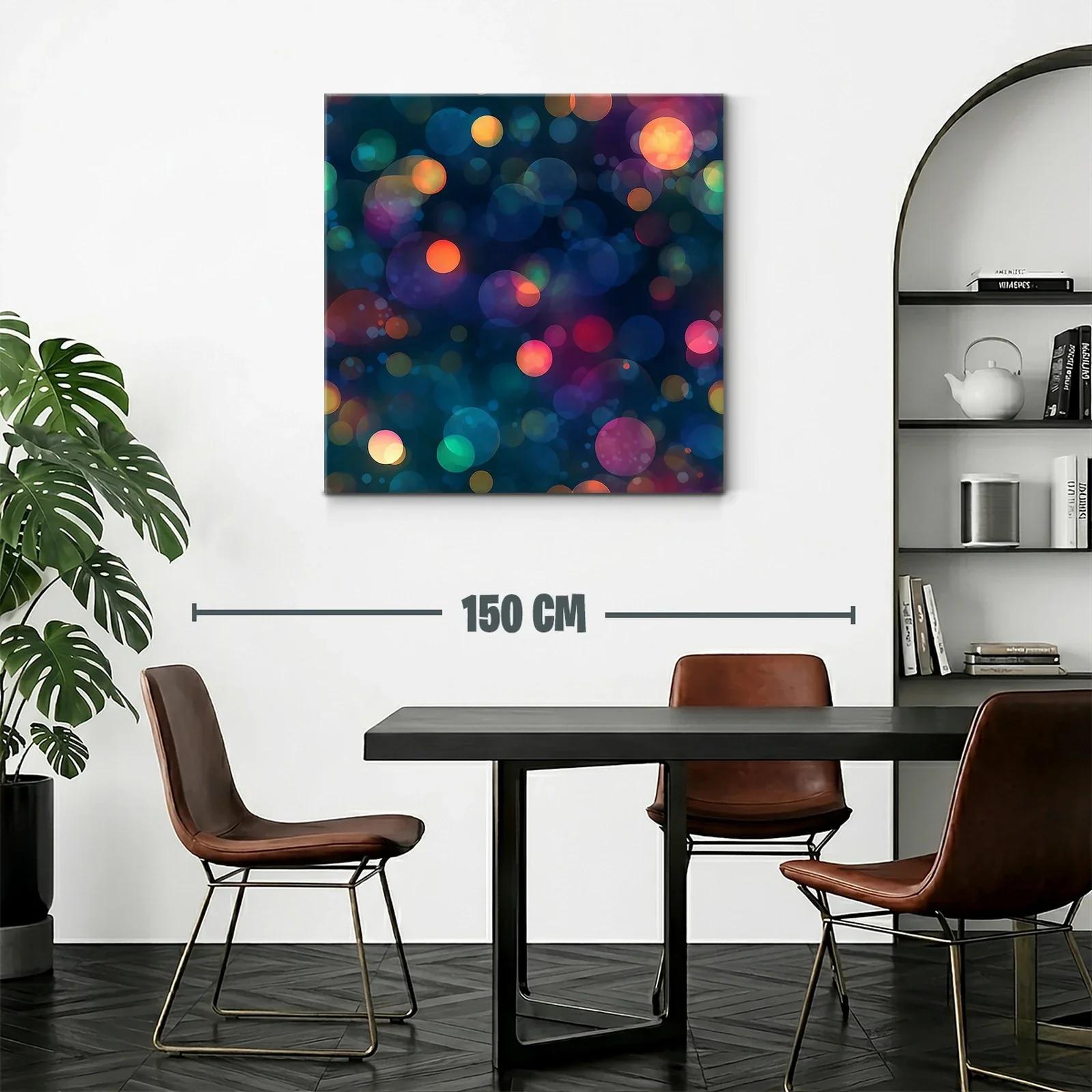 Composición abstracta de círculos luminosos en tonos vibrantes — miniatura 2