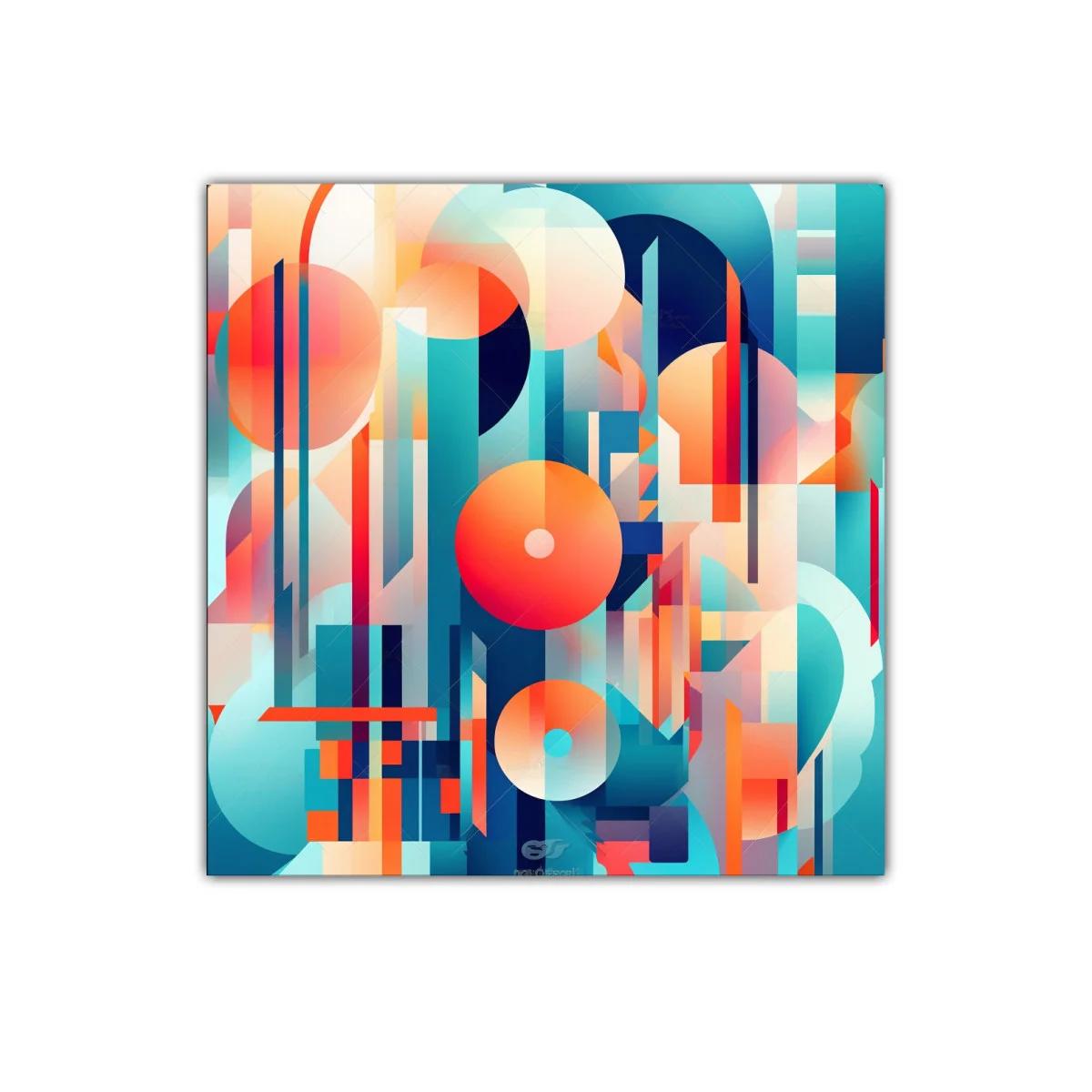 Composición geométrica con formas y colores vibrantes — imagen principal