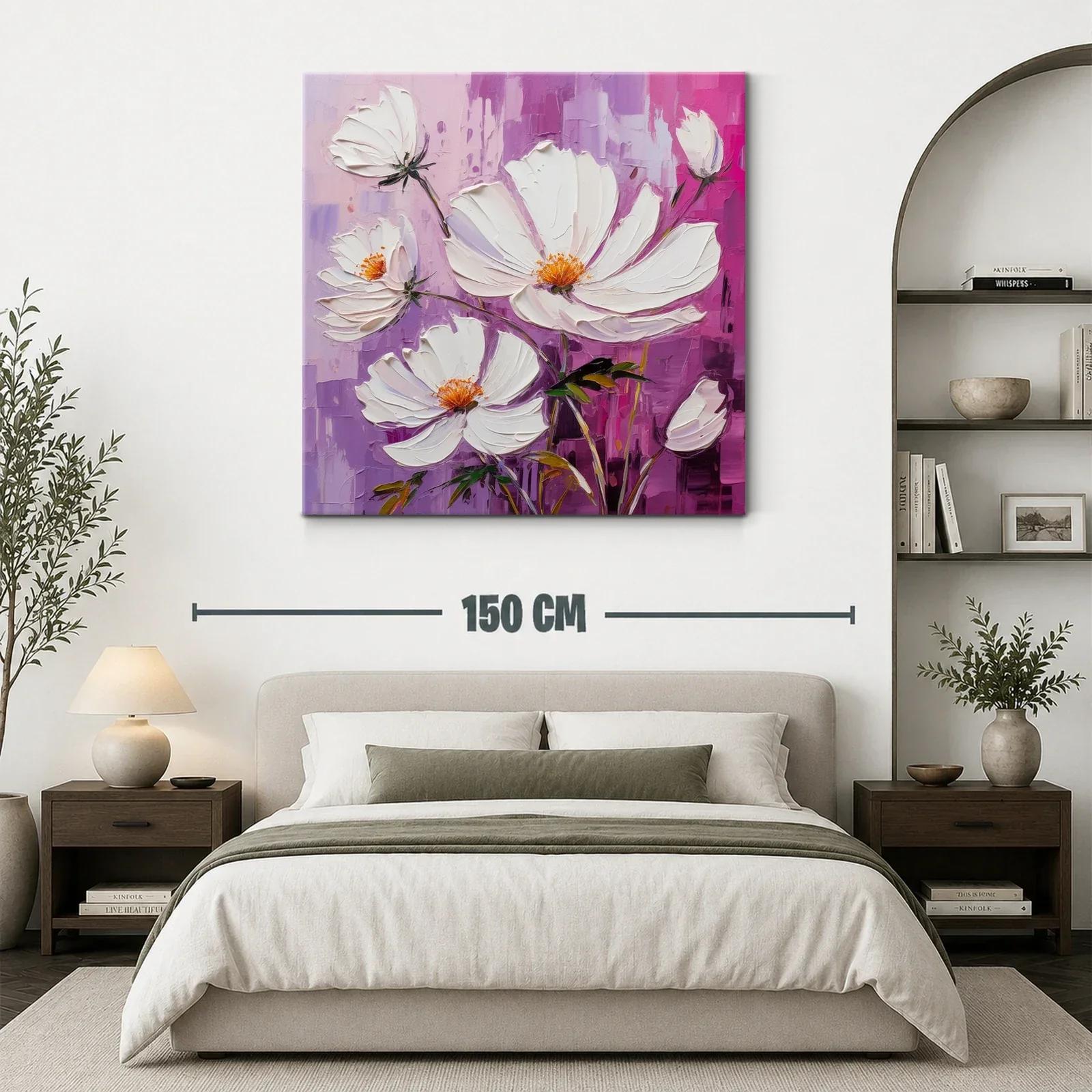 Elegancia floral en tonos blancos y violetas — miniatura 3