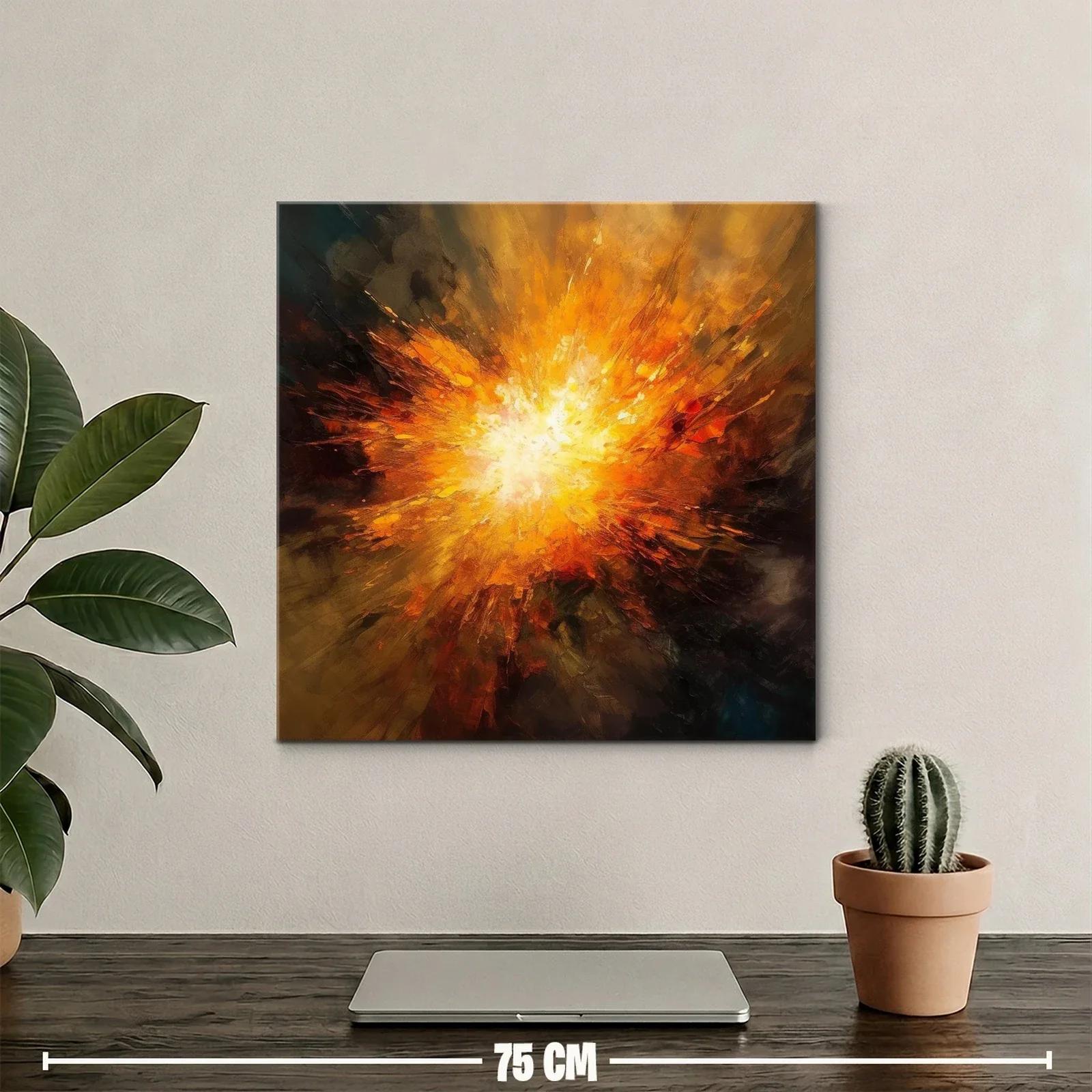Explosión de luz cálida en explosión abstracta vibrante — miniatura 2