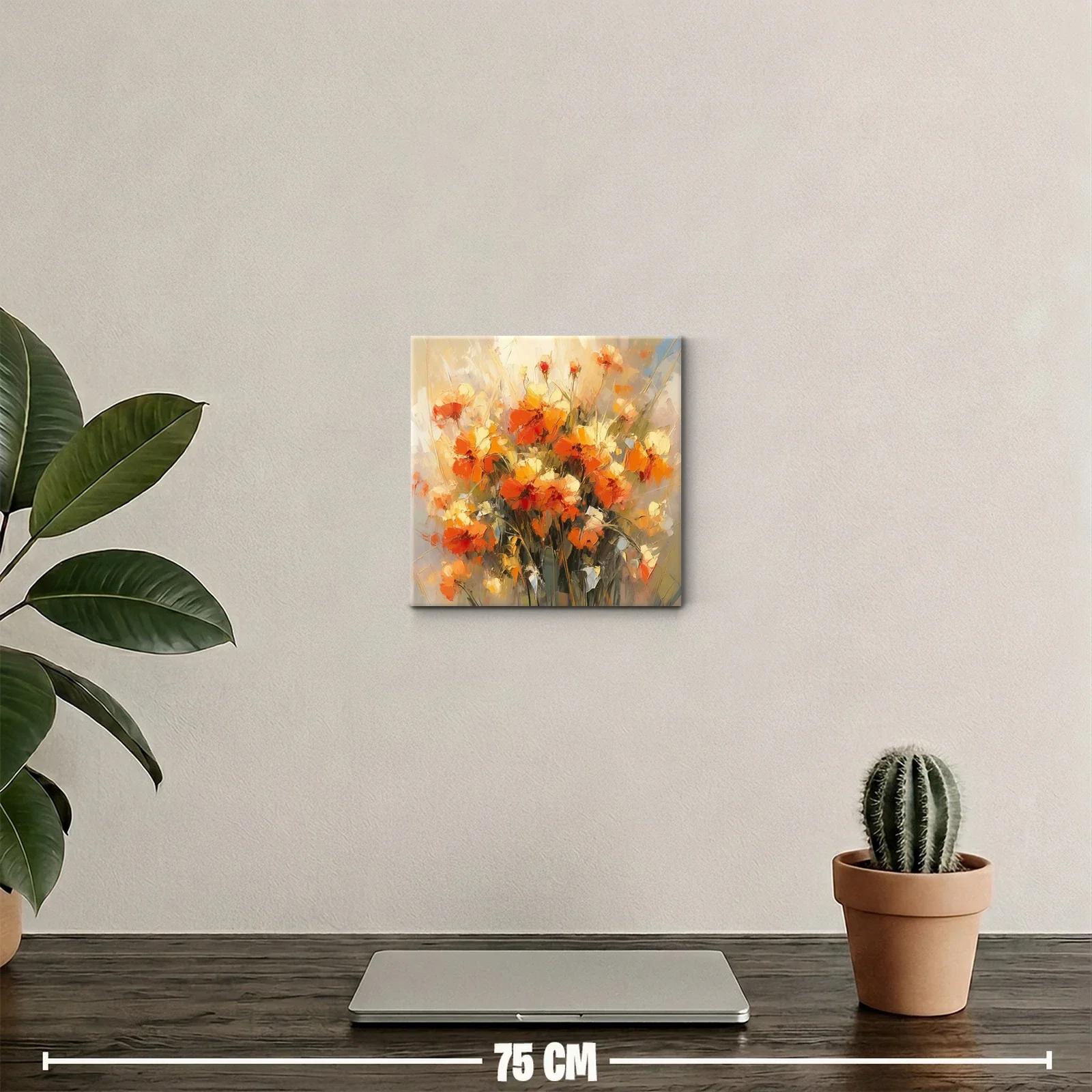 Ramo vibrante de flores otoñales en tonos cálidos — miniatura 2