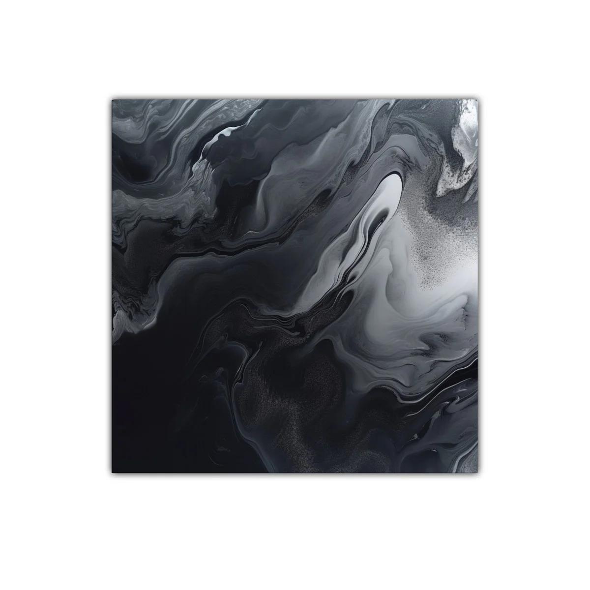 Inspiración abstracta en tonos gris y negro para decoración moderna