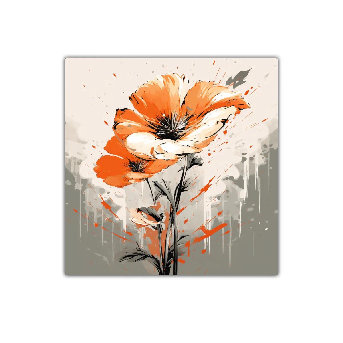 Flores vibrantes en tonos anaranjados y neutros para decorar — imagen principal