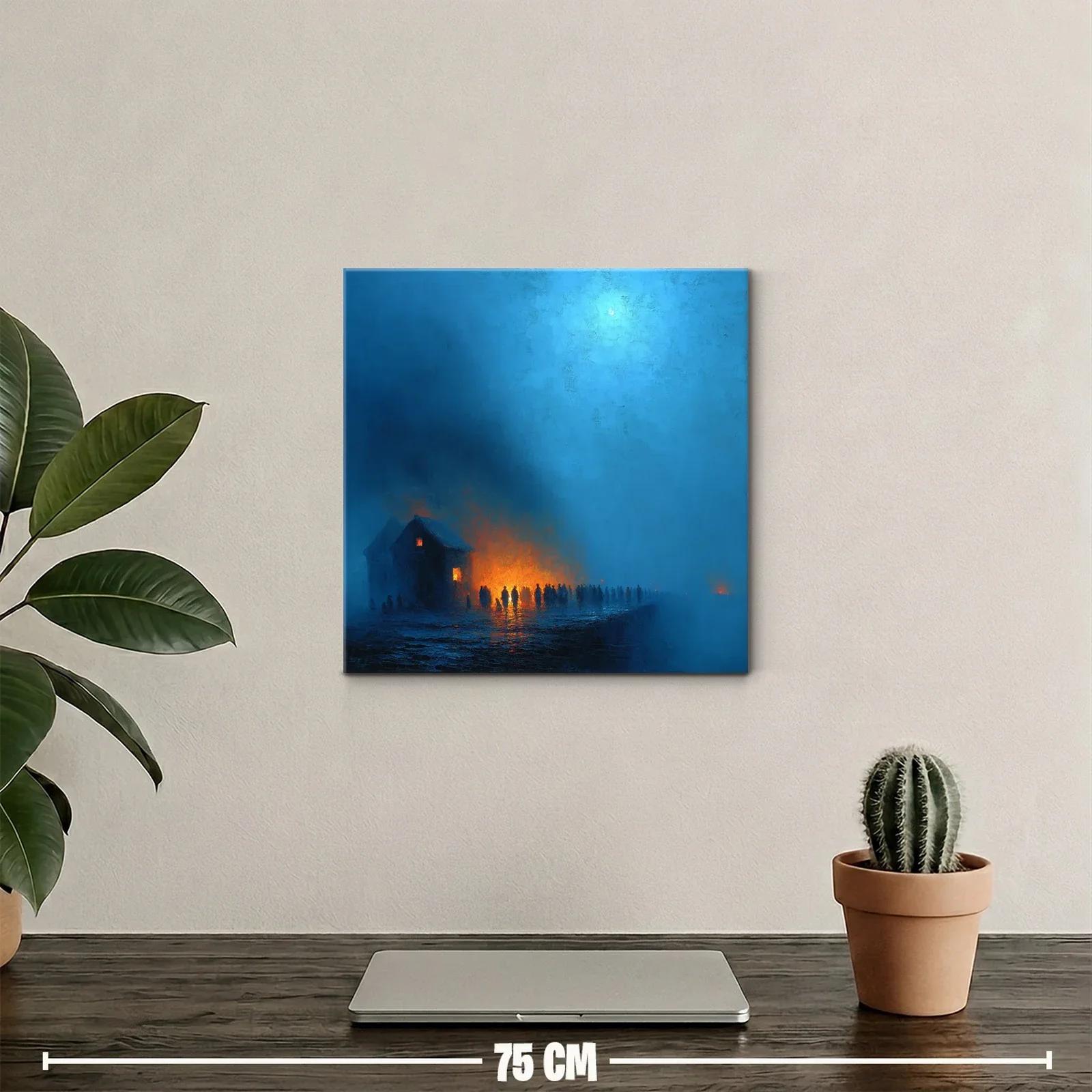 Atardecer Místico con Siluetas en Luz Cálida — miniatura 2