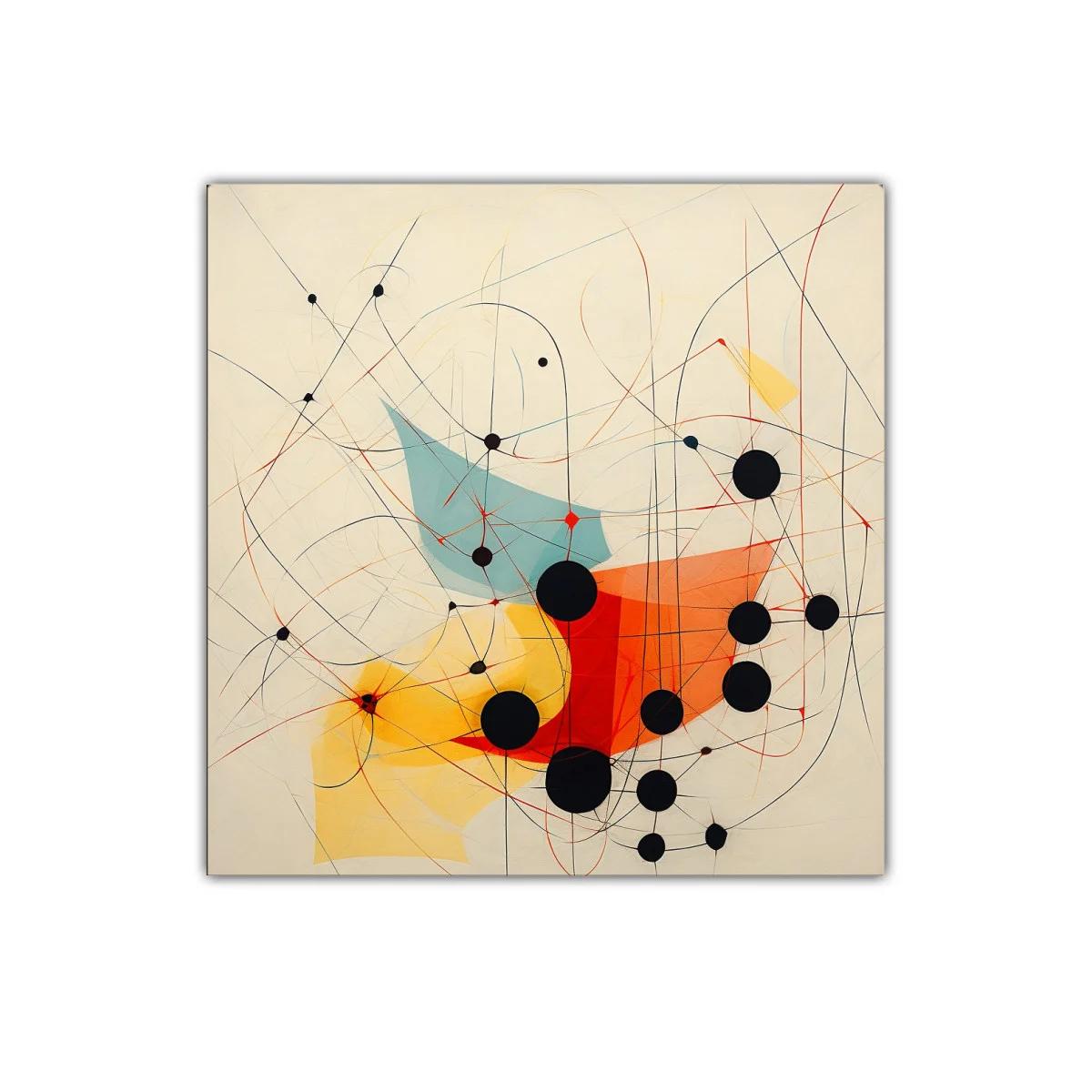 Composición abstracta con formas y líneas dinámicas — miniatura 1