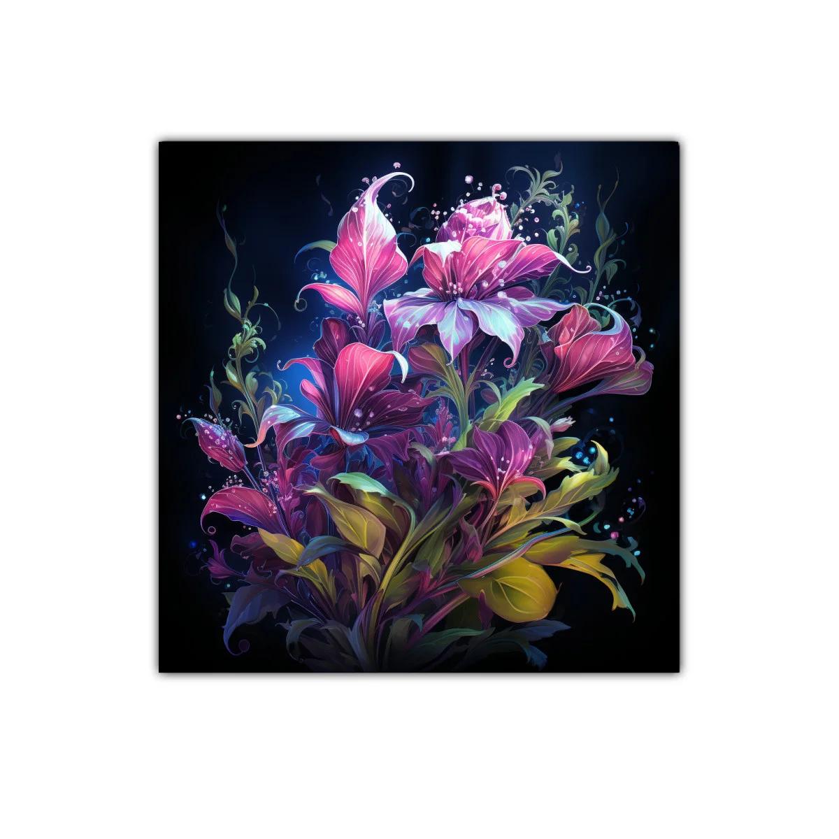 Exuberante composición floral vibrante en tonos intensos — imagen principal